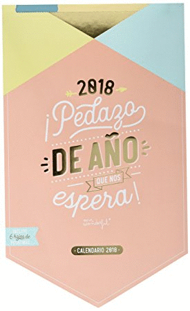 CALENDARIO MR WONDERFUL 2018 PARED