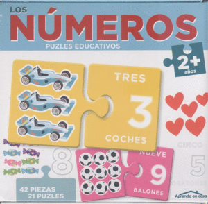 LOS NUMEROS. PUZZLES EDUCATIVOS 2 AOS. 42 PIEZAS