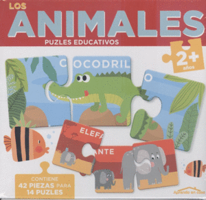 LOS ANIMALES. PUZZLES EDUCATIVOS 2 AOS. 42 PIEZAS