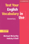 *** TEST YOUR ENGLISH VOCABULARY IN USE ELEMENTARY 2 ED