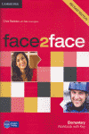 FACE2FACE ELEMENTARY WORKBOOK WITH KEY