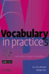 VOCABULARY IN PRACTICE 5 WITH TESTS