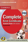 COMPLETE FIRST CERTIFICATE STUDENT`S + CD WITH ANSWERS