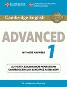 CAMBRIDGE ENGLISH: ADVANCED (CAE) 1 (2015 EXAM) STUDENT'S BOOK WI