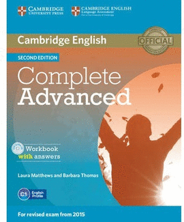 COMPLETE ADVANCED WORKBOOK WITH ANSWERS WITH AUDIO CD 2ND EDITION