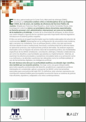 MEDIOS ADECUADOS DE SOLUCI�N DE CONTROVERSIAS EN V�A NO JURISDICC