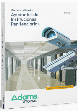 TEMARIO 4 AYUDANTES DE INSTITUCIONES PENITENCIARIAS 2025