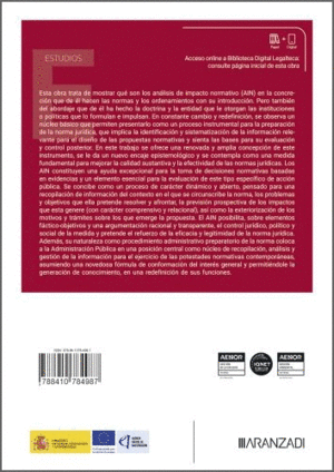 AN�LISIS DE IMPACTO NORMATIVO Y ADMINISTRACI�N P�BLICA