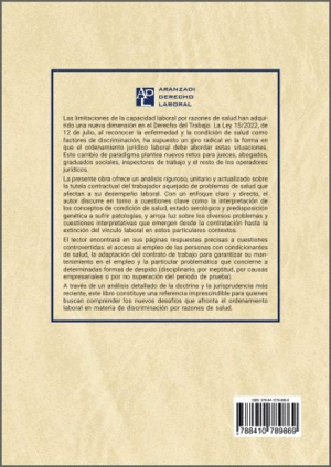 ENFERMEDAD, CONTRATO DE TRABAJO Y DISCRIMINACI�N POR RAZONES DE SALUD