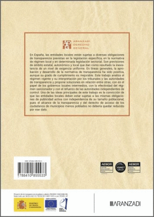 TRANSPARENCIA Y ACCESO INFORMACION AMBITO LOCAL