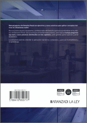 CASOS PRACTICOS Y PREGUNTAS TIPO TEST DE DERECHO PENAL