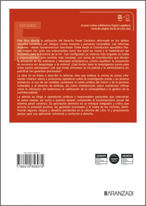DERECHO PENAL CANONICO Y PROTECCION DE MENORES:AN�LISIS CR�TICO Y SISTEM�TICO