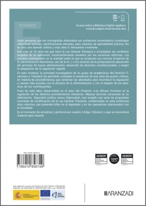 12 PROPUESTAS DE LA REFORMA DE LOS PROCEDIMIENTOS TRIBUTARIOS EN LA LEY GENERAL