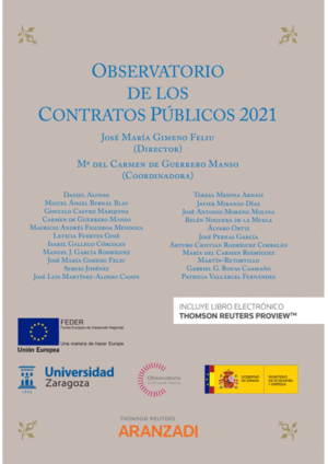 OBSERVATORIO DE LOS CONTRATOS PBLICOS 2021 (PAPEL + E-BOOK)