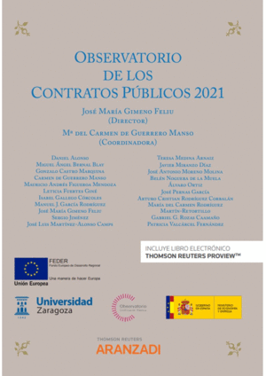 OBSERVATORIO DE LOS CONTRATOS P�BLICOS 2021 (PAPEL + E-BOOK)