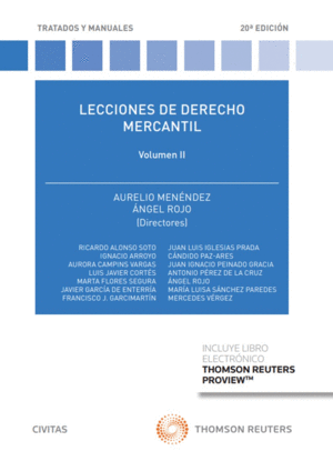 LECCIONES DE DERECHO MERCANTIL II