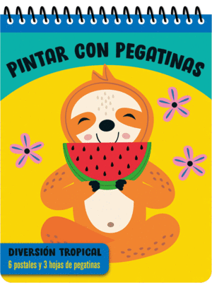 PINTAR CON PEGATINAS - DIVERSI�N TROPICAL
