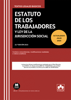 ESTATUTO DE LOS TRABAJADORES Y LEY DE JURISDICCIN SOCIAL 2023