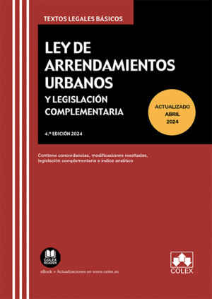 LEY ARRENDAMIENTOS URBANOS Y LEGISLACION COMPLEMENTARIA 2024
