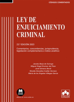 (2 VOL).LEY ENJUICIAMIENTO CRIMINAL.(CODIGO COMENTAD