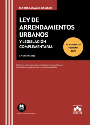 LEY ARRENDAMIENTOS URBANOS Y LEGISLACION COMPLEMENT