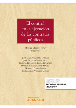 EL CONTROL EN LA EJECUCIN DE LOS CONTRATOS PBLICOS (PAPEL + E-BOOK)
