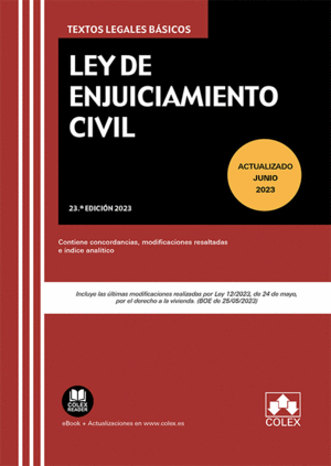 LEY DE ENJUICIAMIENTO CIVIL 2023