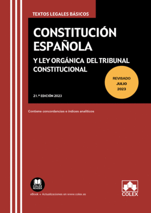 CONSTITUCION ESPA�OLA Y LEY ORGANICA DEL TRIBUNAL CONSTITUCIONAL