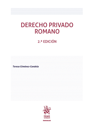 DERECHO PRIVADO ROMANO
