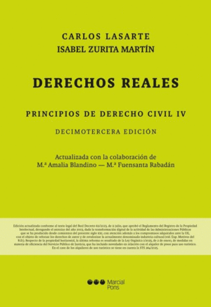 PRINCIPIOS DE DERECHO CIVIL IV 2025. DERECHOS REAL