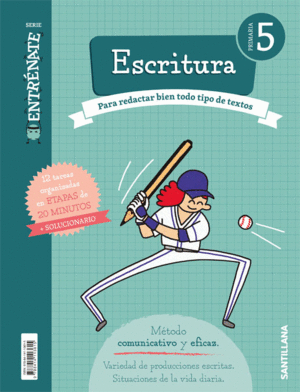 CUADERNO ESCRITURA SERIE ENTRENATE 5 PRIMARIA