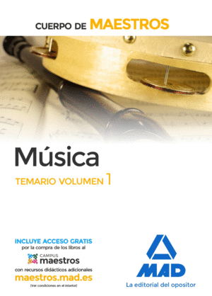 T.1 MSICA MAESTROS TEMARIO VOLUMEN 1
