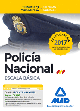 POLICA NACIONAL ESCALA BSICA. TEMARIO VOLUMEN 2