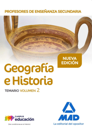 PROFESORES DE ENSE�ANZA SECUNDARIA GEOGRAF�A E HISTORIA TEMARIO VOLUMEN 2