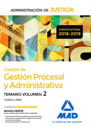 CUERPO DE GESTI�N PROCESAL Y ADMINISTRATIVA DE LA ADMINISTRACI�N DE JUSTICIA (TU
