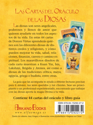 LIBRO GUIA PARA LAS CARTAS DEL ORACULO DE LAS DIOSAS. 44 CARTAS