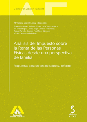 ANALISIS IMPUESTO SOBRE RENTA PERSONAS FISICAS FAMILIA