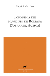 TOPONIMIA DEL MUNICIPIO DE BOLTAÑA (SOBRARBE, HUESCA)