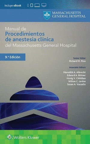 9�. MANUAL DE PROCEDIMIENTOS DE ANESTESIA CLINICA