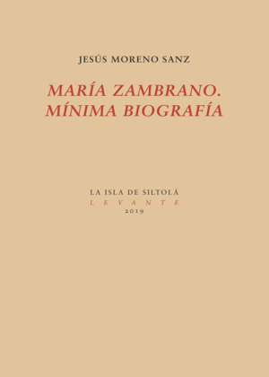 MAR�A ZAMBRANO. M�NIMA BIOGRAF�A
