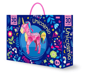 UNICORNIO 3D NI�OS+MAQUETA ED ILUSTRADO