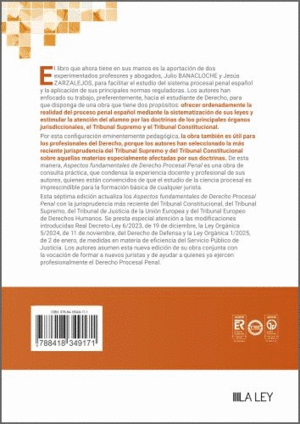 ASPECTOS FUNDAMENTALES DE DERECHO PROCESAL PENAL