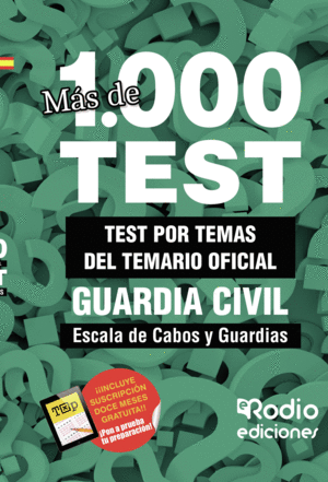 GUARDIA CIVIL 2023. ESCALA DE CABOS Y GUARDIAS. TE