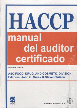 HACCP MANUAL DEL AUDITOR CERTIFICADO