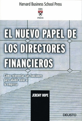 NUEVO PAPEL DE LOS DIRECTORES FINANCIEROS, EL