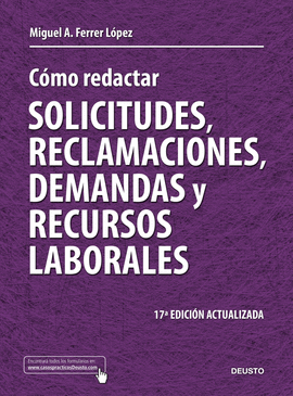 COMO REDACTAR SOLICITUDES RECLAMACIONES DEMANDAS RECURSOS LABORAL