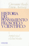 HISTORIA DEL PENSAMIENTO FILOSOFICO Y CIENTIFICO I