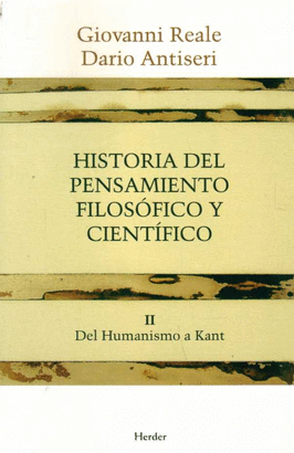 HISTORIA DEL PENSAMIENTO FILOSOFICO Y CIENTIFICO TOMO II