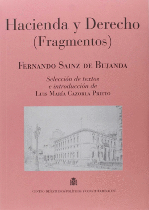 HACIENDA Y DERECHO. FRAGMENTOS