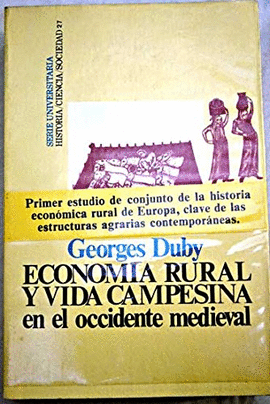 ECONOMIA RURAL VIDA CAMPESINA OCCIDENTE MEDIEVAL